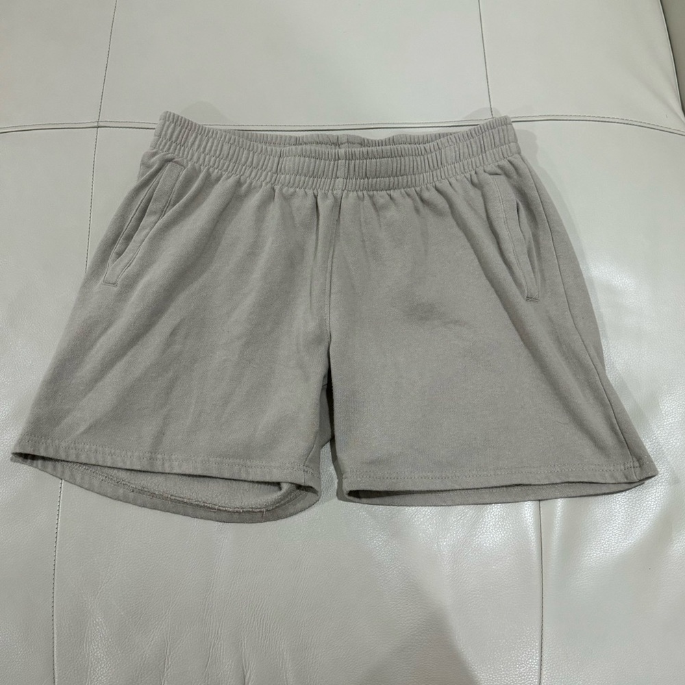 Fleece Shorts, Beige